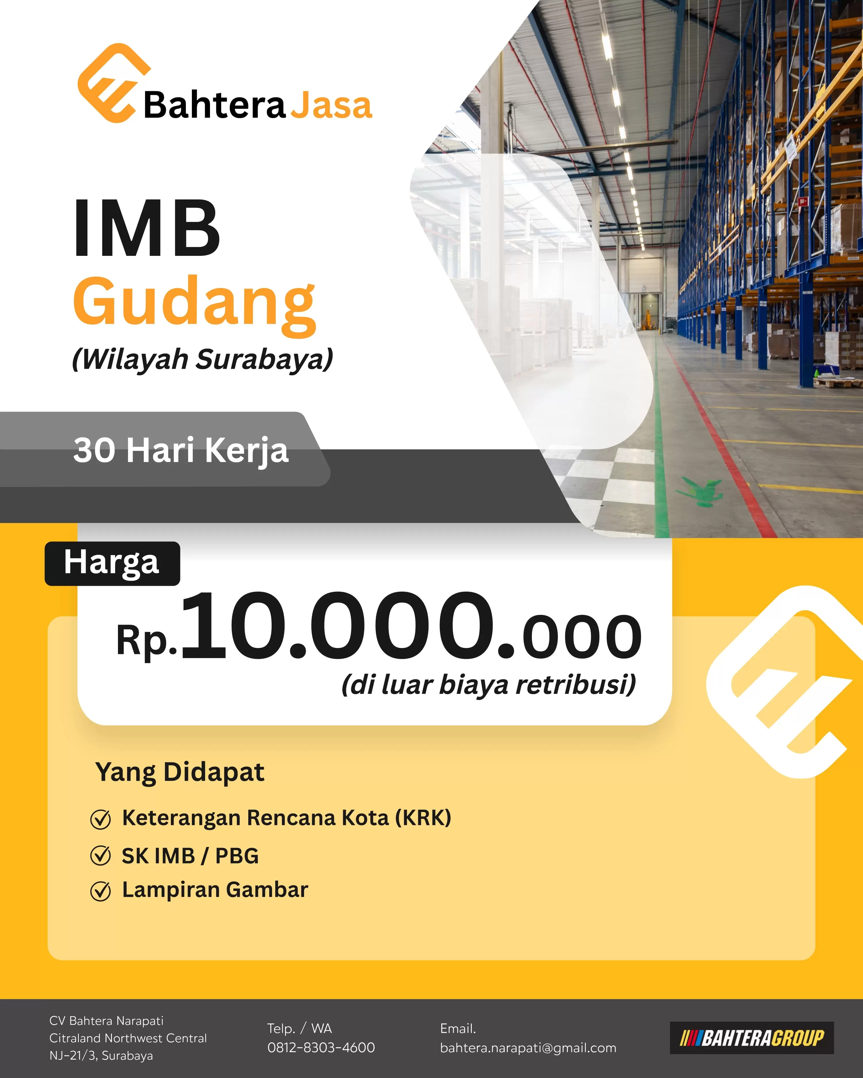 IMB Gudang (Wilayah Surabaya)