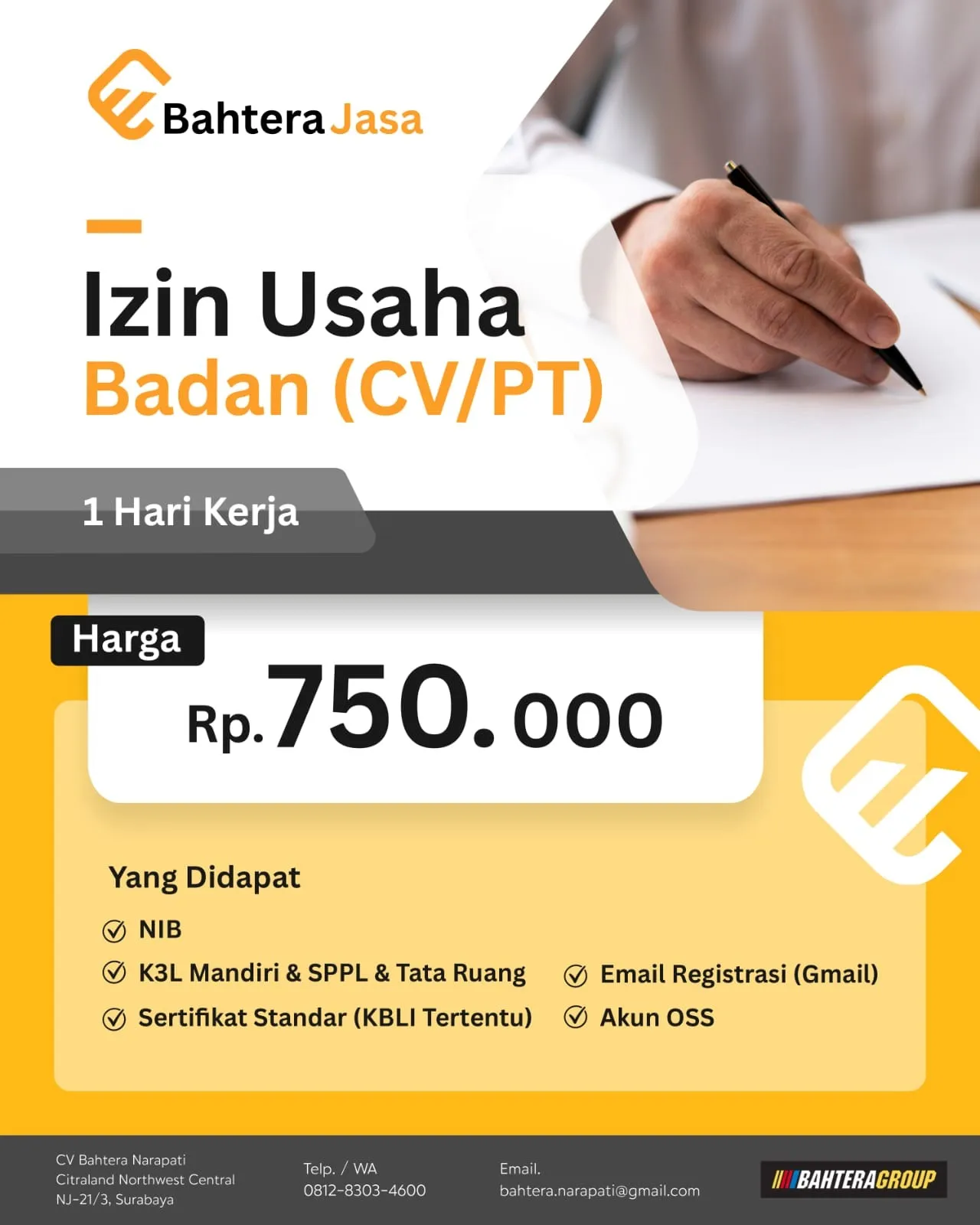 Izin Usaha Badan (CV/PT)