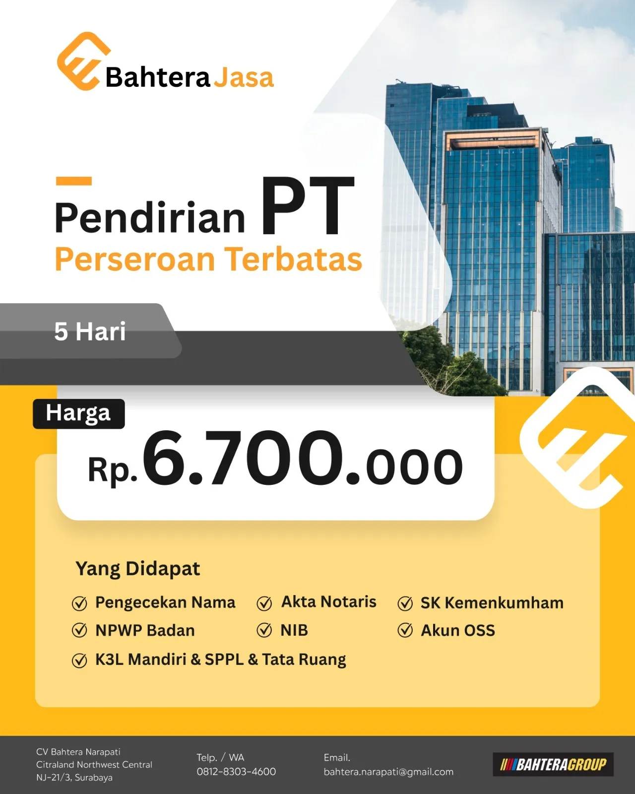 Pendirian PT