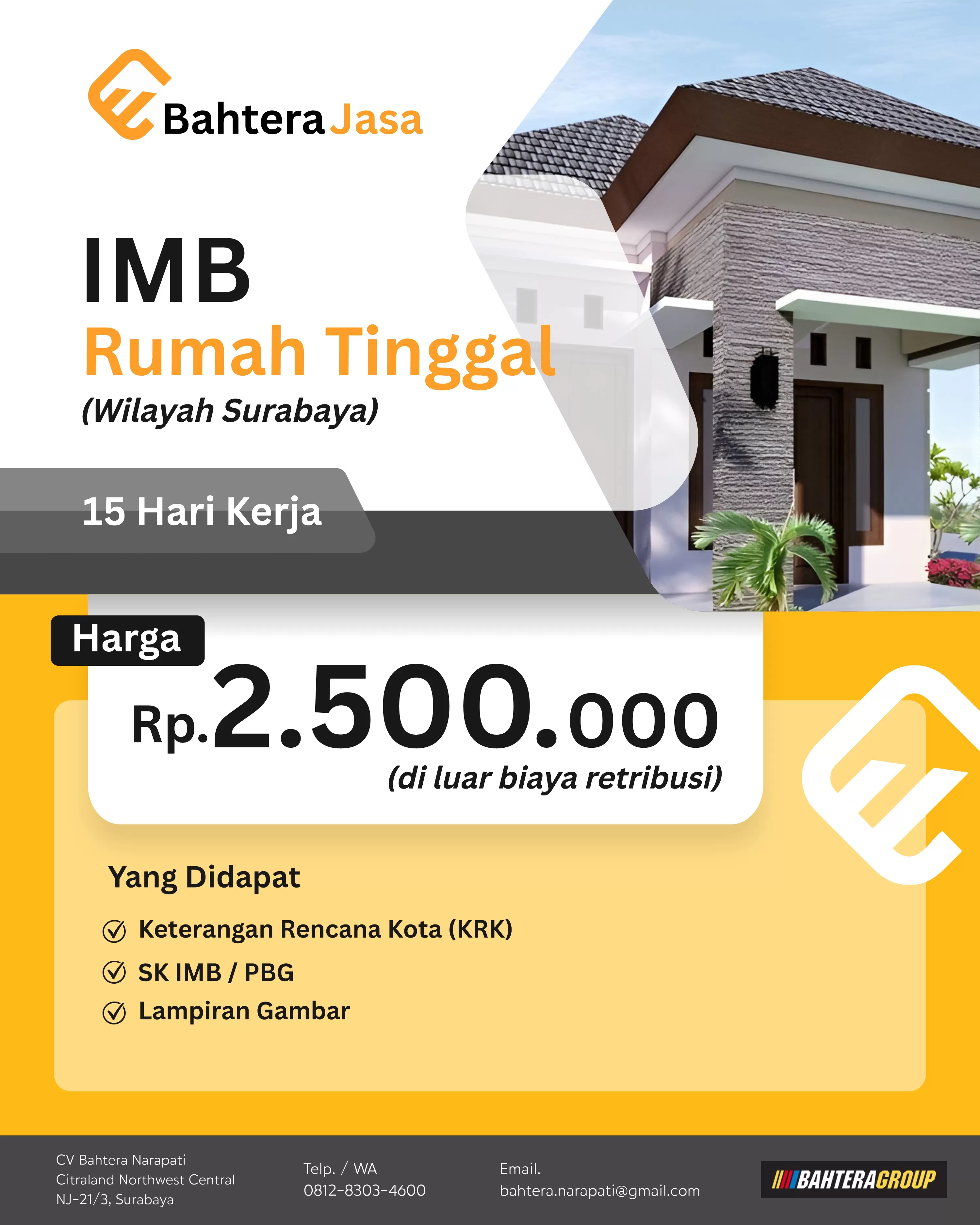 IMB Rumah Tinggal (Wilayah Surabaya)
